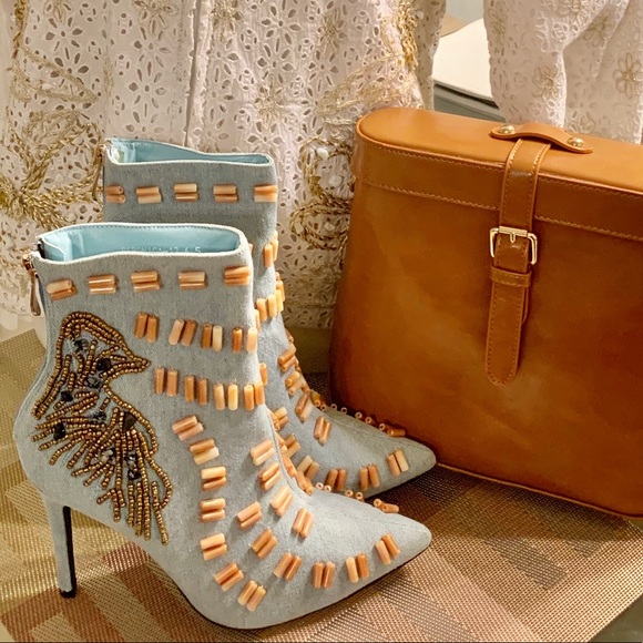 Cape Robbin Shoes - Denim Beronica Booties